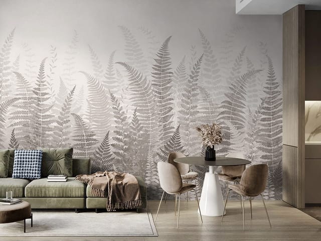 Fototapeta Gęste liście paproci na tle (kod: 27082) Fototapeta Gęste liście paproci na tle