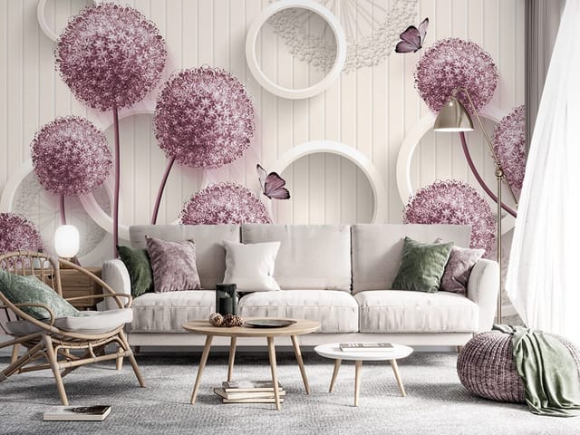 Fototapeta Kwiaty na długich łodygach