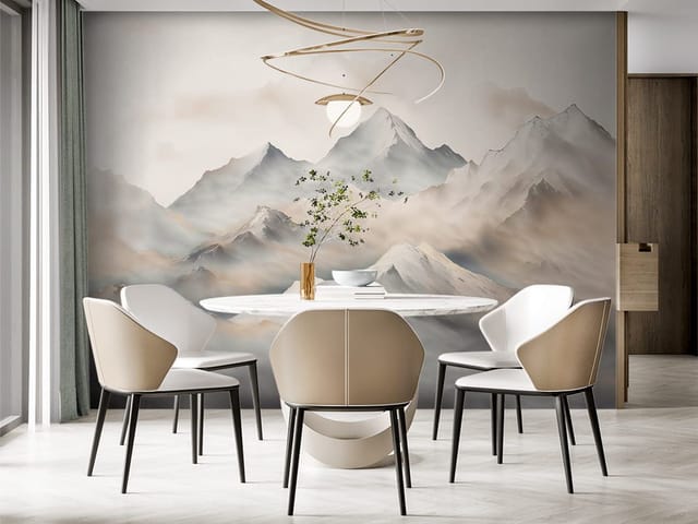 Fototapeta Mgła nad górskimi szczytami