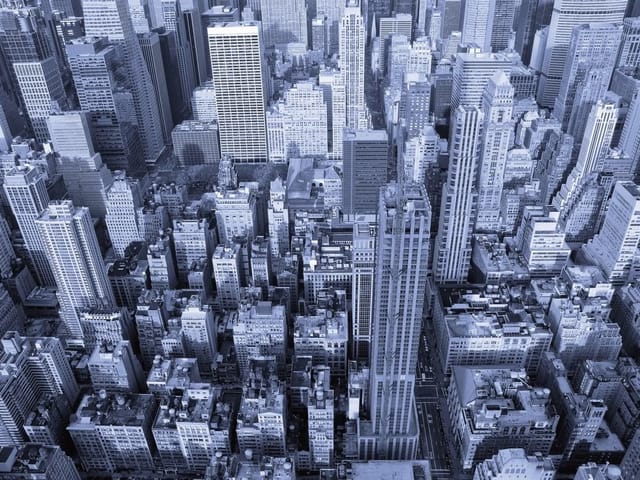 Fototapeta Panorama miejskich wieżowców