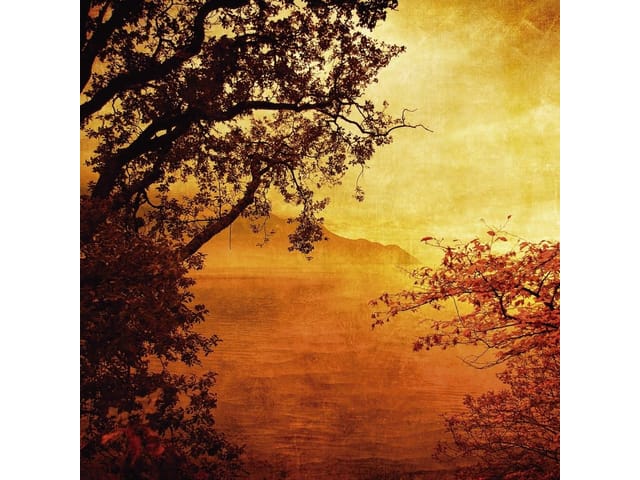 Fototapeta Zachód słońca nad jeziorem