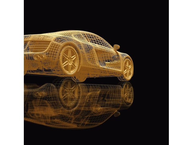 Fototapeta Siatka Samochodu Sportowego