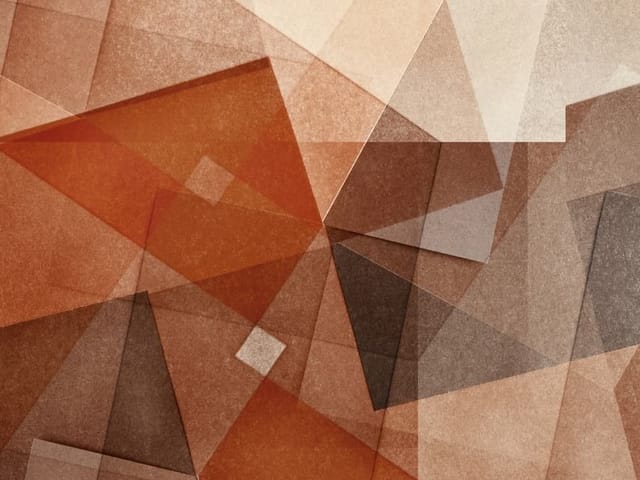 Fototapeta z geometrycznymi kształtami i trójkątami w odcieniach brązu