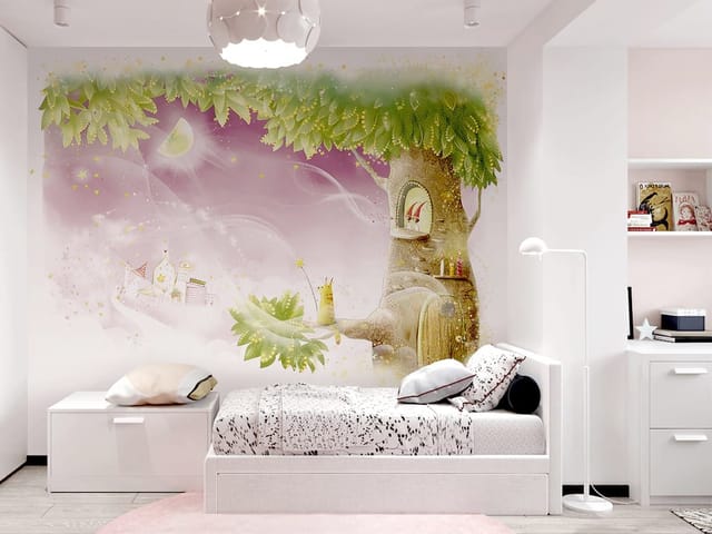 Fototapeta Drzewo z domkiem w pniu