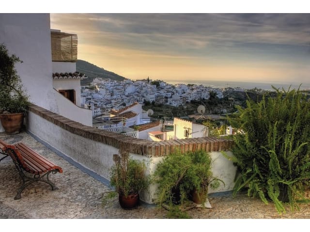 Fototapeta Taras z Widokiem na Miasto (kod: 5356) Fototapeta Taras z Widokiem na Miasto