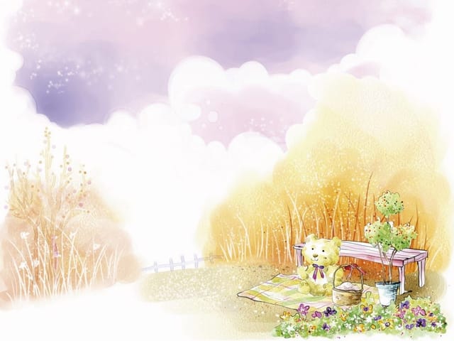 Fototapeta Miś na pikniku z kocem (kod: 6177) Fototapeta Miś na pikniku z kocem