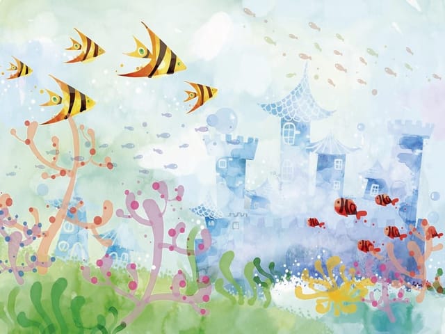 Fototapeta Podwodny Świat z Kolorowymi Rybami