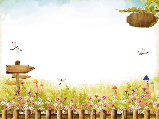 Fototapeta Drogowskaz wśród kwiatów