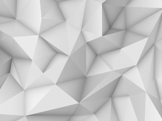 Fototapeta Geometryczne Wzory Trójkątne 3D (mpn: 7637) Fototapeta z geometrycznymi wzorami trójkątnymi w odcieniach szarości