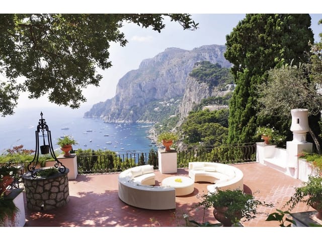 Fototapeta Taras z widokiem na morze (kod: 8467) Fototapeta Taras z widokiem na morze