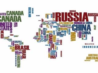 Fototapeta Mapa świata z nazwami krajów