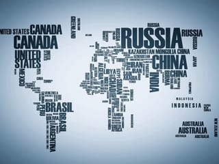 Fototapeta Typograficzna mapa świata