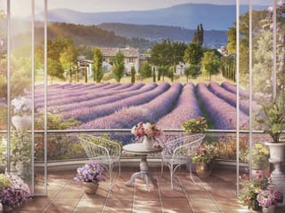 Fototapeta Taras z Widokiem na Lawendę