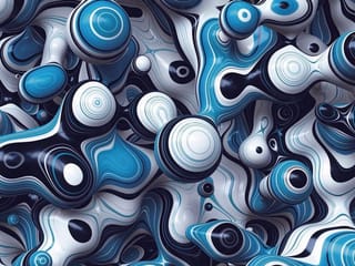 Fototapeta Abstrakcyjne Formy 3D w Kolorze