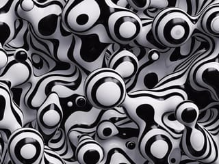 Fototapeta Abstrakcyjne Czarno-Białe Formy