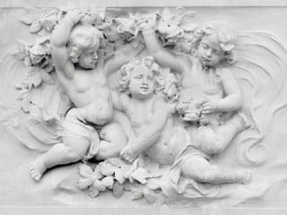 Fototapeta Aniołki w płaskorzeźbie