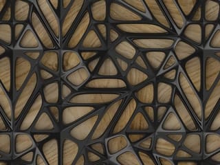 Fototapeta Geometryczny wzór z czarnymi liniami