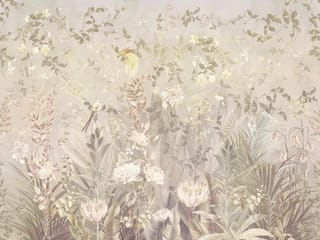 Fototapeta Kwiaty polne i delikatne liście