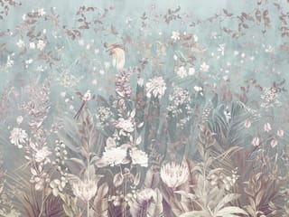 Fototapeta Kwiaty polne na jasnym tle