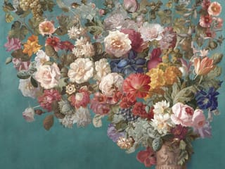 Fototapeta Bukiet Kwiatów w Ozdobnym Wazonie