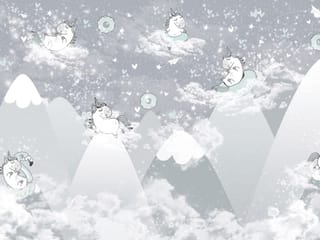 Fototapeta Jednorożce w chmurach