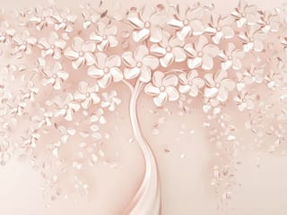 Fototapeta Drzewo z Kwiatami 3D