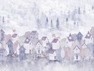 Fototapeta Małe miasteczko w lesie