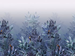 Fototapeta Gęsta roślinność z liśćmi