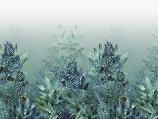 Fototapeta Gęsta roślinność i liście