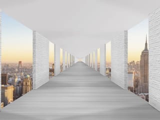 Fototapeta Perspektywiczny korytarz 3D