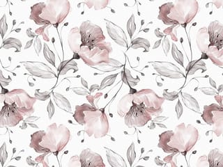 Fototapeta Kwiaty i Liście na Białym Tle ( kod: 25030 ) Fototapeta Kwiaty i Liście na Białym Tle