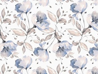 Fototapeta Niebieskie Kwiaty na Jasnym Tle