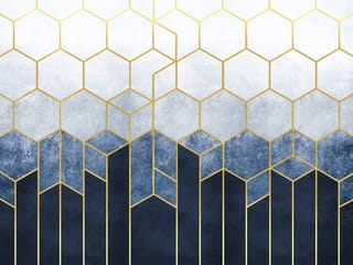 Fototapeta Geometryczny wzór z heksagonami