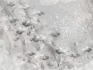 Fototapeta Abstrakcyjne Kwiaty na Betonie