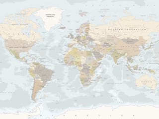Fototapeta Mapa świata z kontynentami