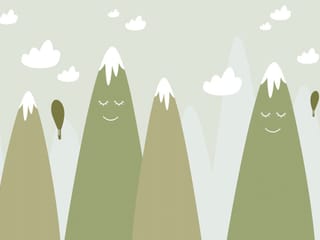 Fototapeta Uśmiechnięte Góry z Chmurami