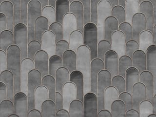 Fototapeta Geometryczny wzór z półkolistymi łukami