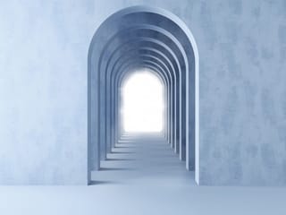 Fototapeta 3D Tunel z Łukowatymi Przejściami