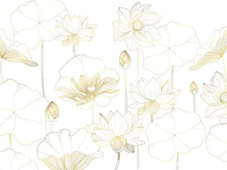 Fototapeta Lilie z kwiatami lotosu