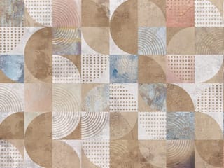 Fototapeta Geometryczny wzór z półkolami