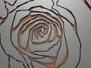 Fototapeta Geometryczny wzór róży 3D