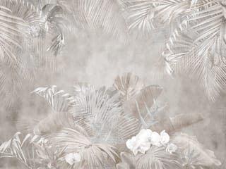 Fototapeta Tropikalne liście i orchidee