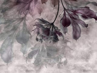 Fototapeta Egzotyczne liście na jasnym tle