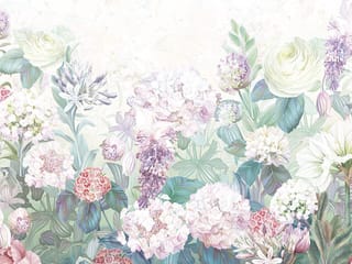 Fototapeta Egzotyczne kwiaty w pastelach