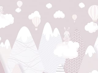 Fototapeta Królik na chmurze w górach