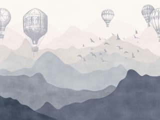 Fototapeta Balony nad górskimi pasmami