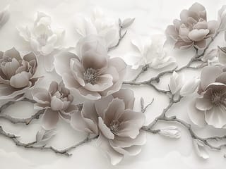 Fototapeta Magnolie na gałęziach ( mpn: 8567 ) Fototapeta Magnolie na gałęziach