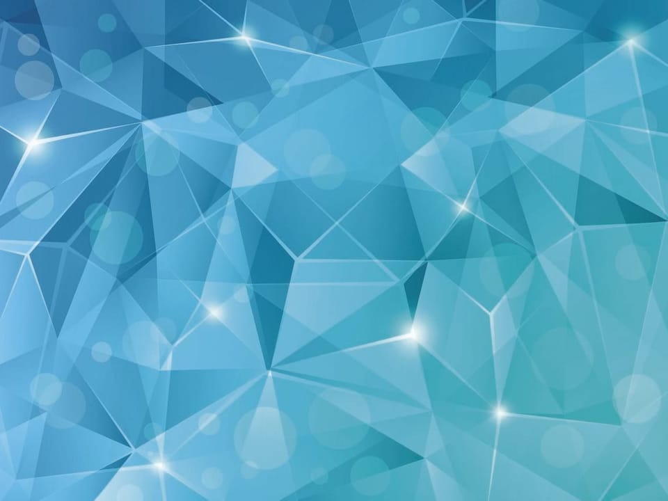 Fototapeta Geometryczne wzory 3D w odcieniach niebieskiego