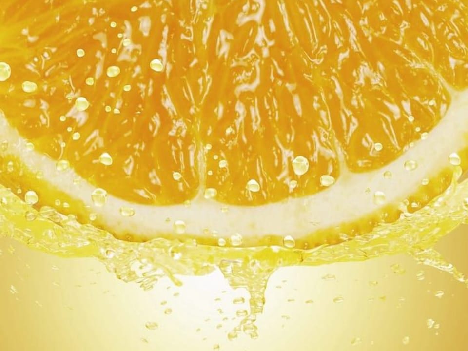 Fototapeta Pomarańczowy Plaster z Kroplami