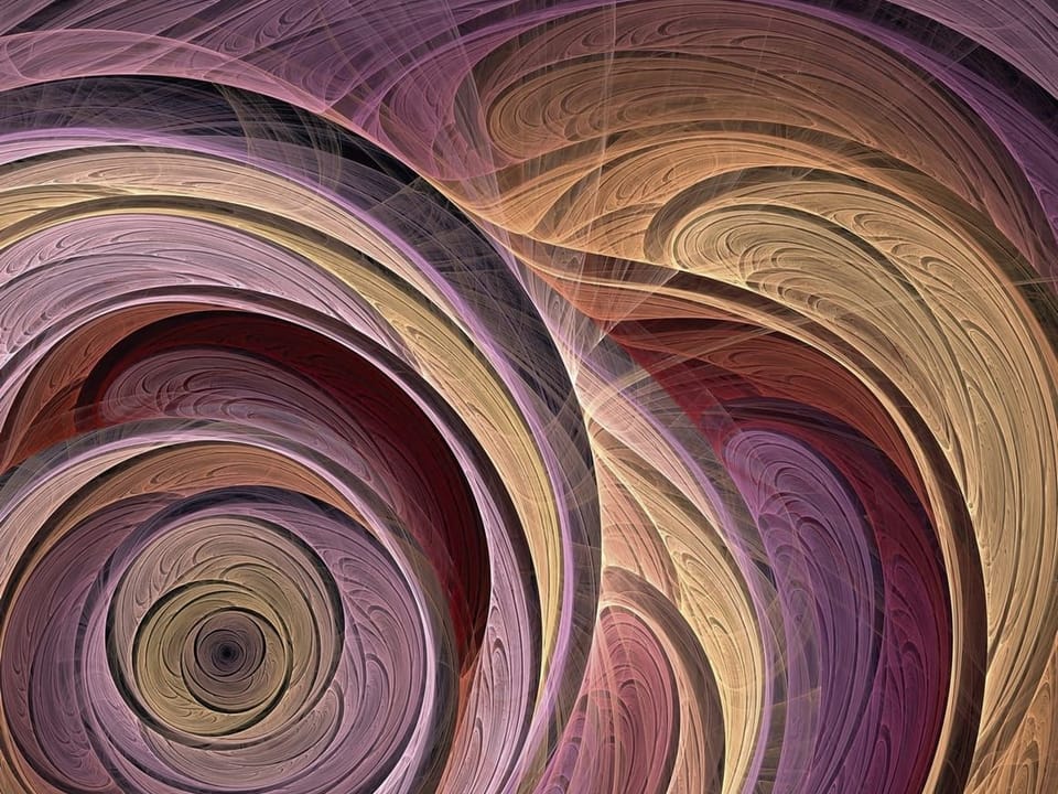 Fototapeta Abstrakcyjne Spiralne Linie na wymiar